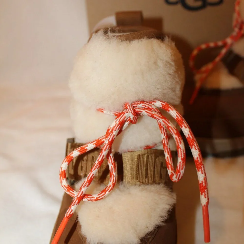 NIB‎ UGG WOMEN'S CLASSIC SHORT SUEDE WATERPROOF HIKER WINTER BOOTS CHESTNUT